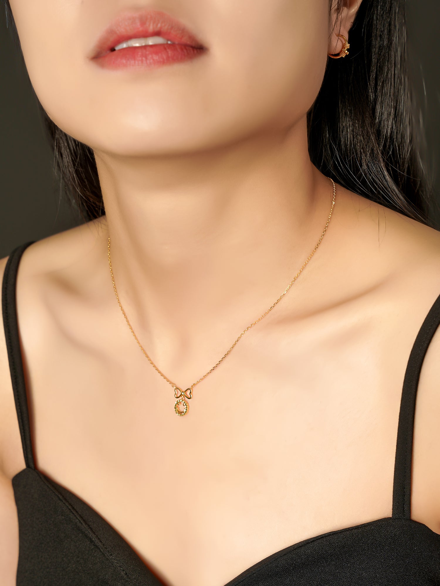 916 Gold Smiley Chain Set