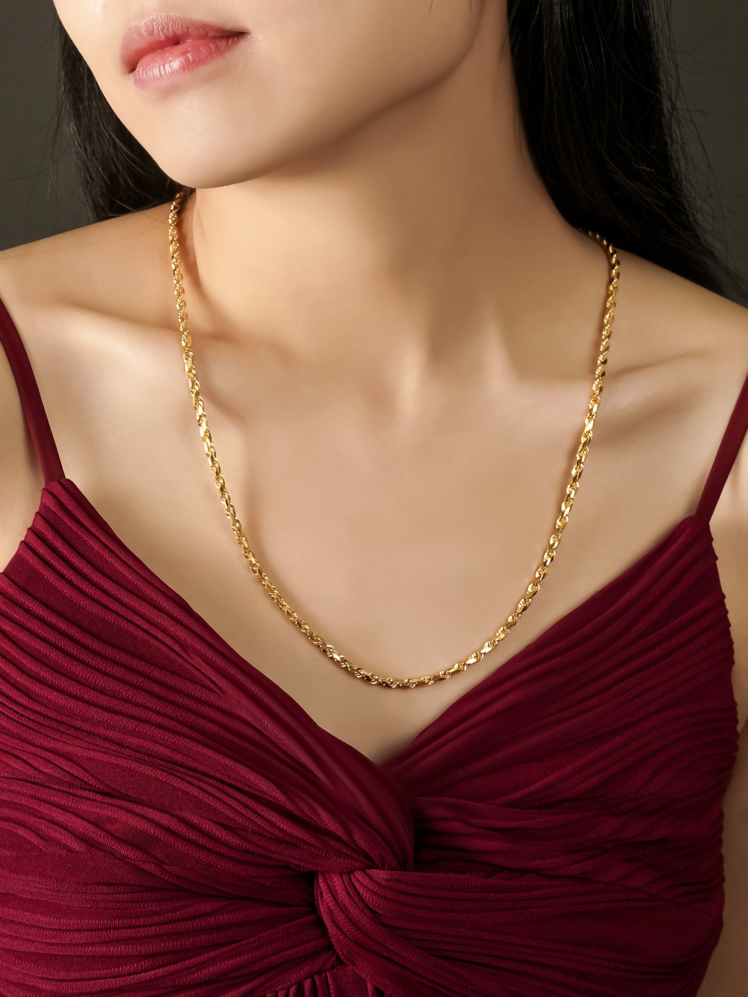 916 Gold Solid Rope Chain (2mm series)