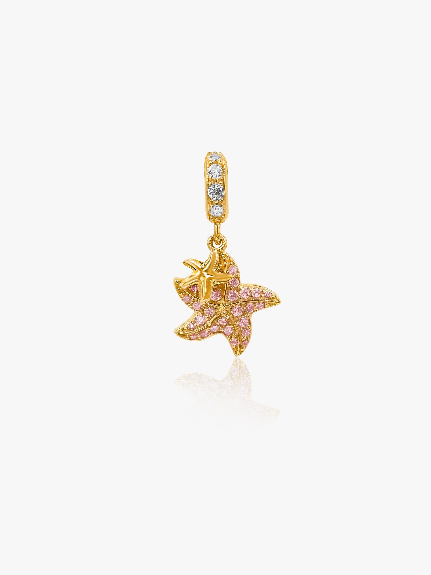 916 Gold Starfish Charm
