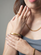 916 Gold Starlight Bangle