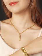 916 Gold Stick Pendant