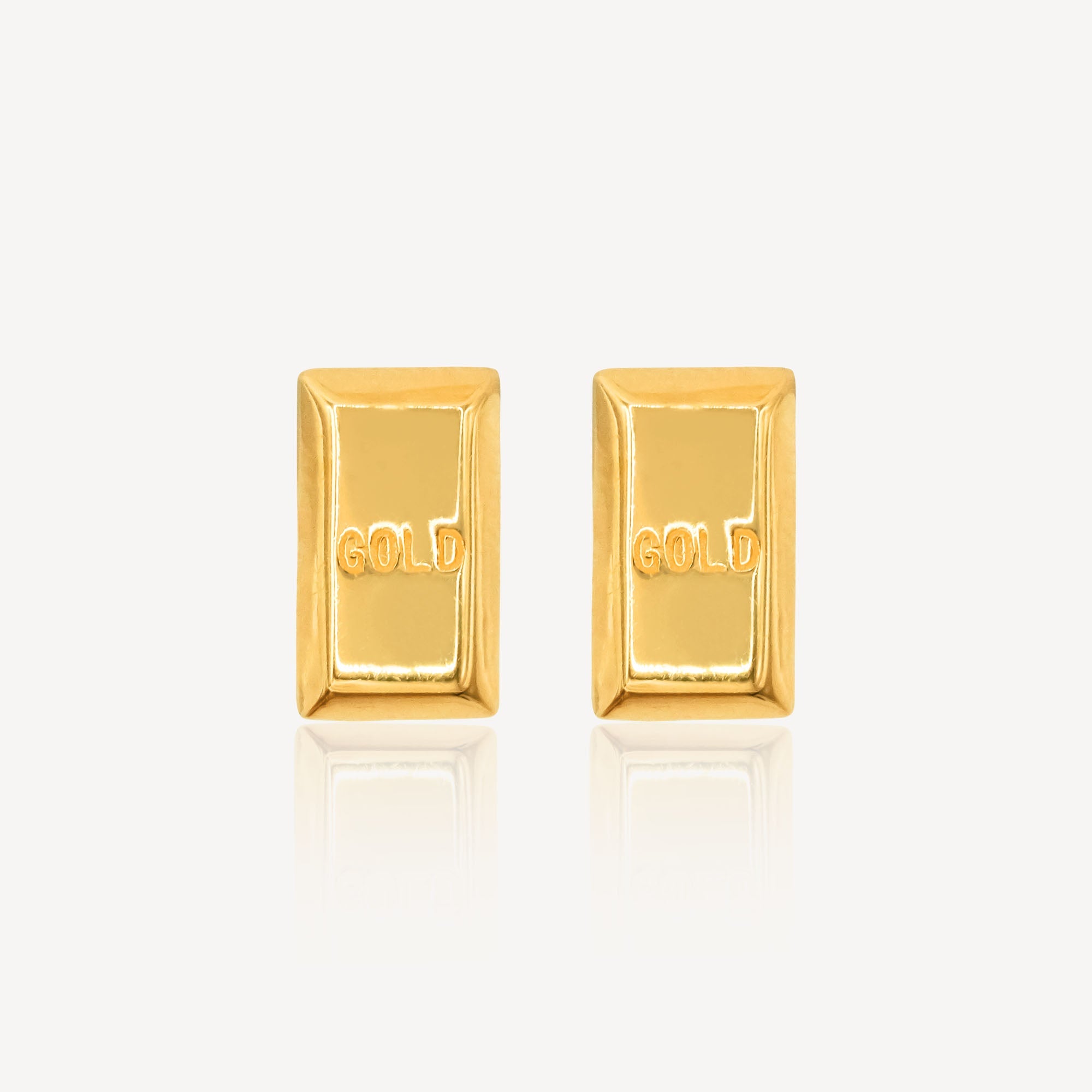 916 Gold Bar Earring