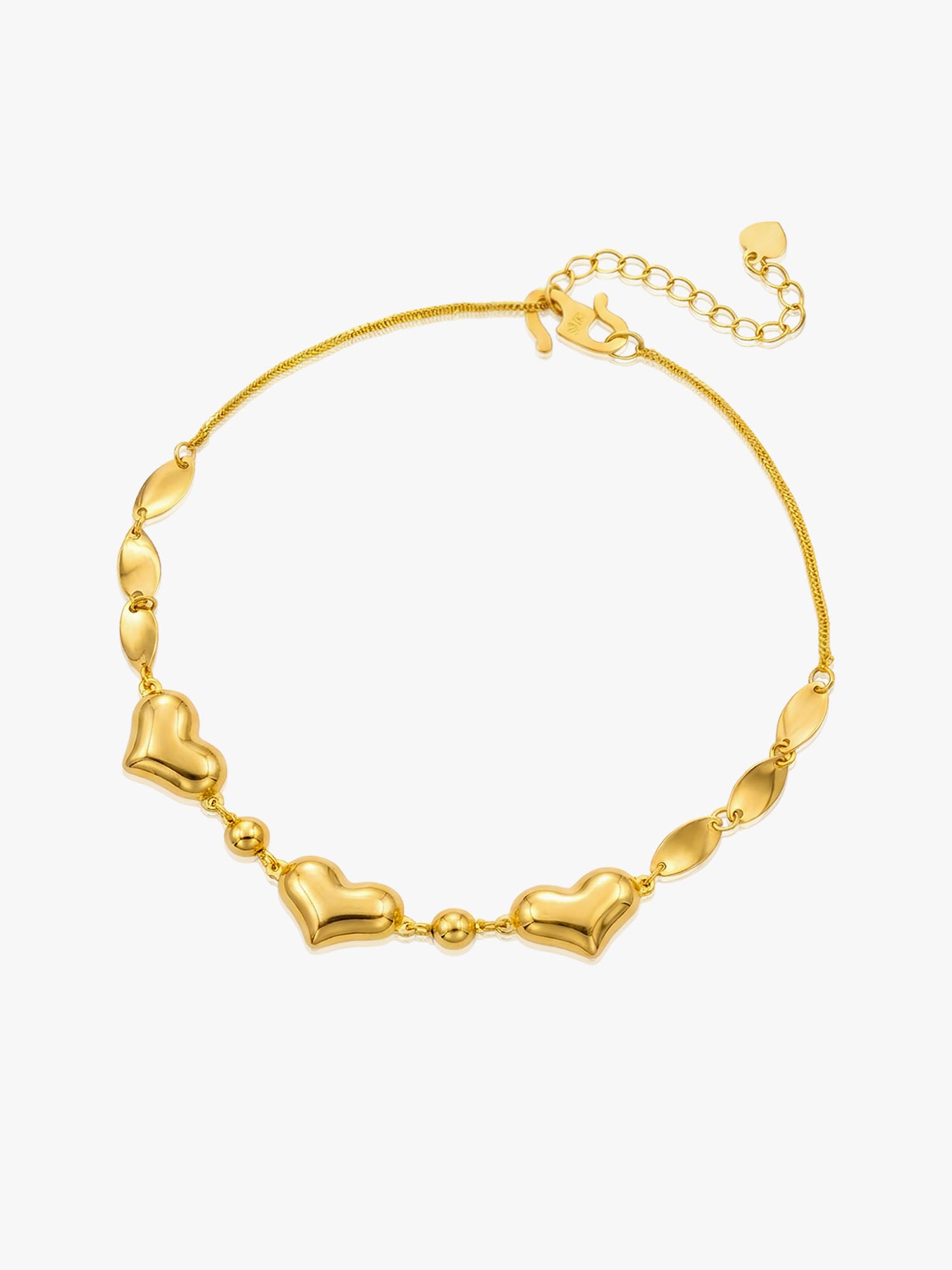 916 Gold Triple Love Bracelet