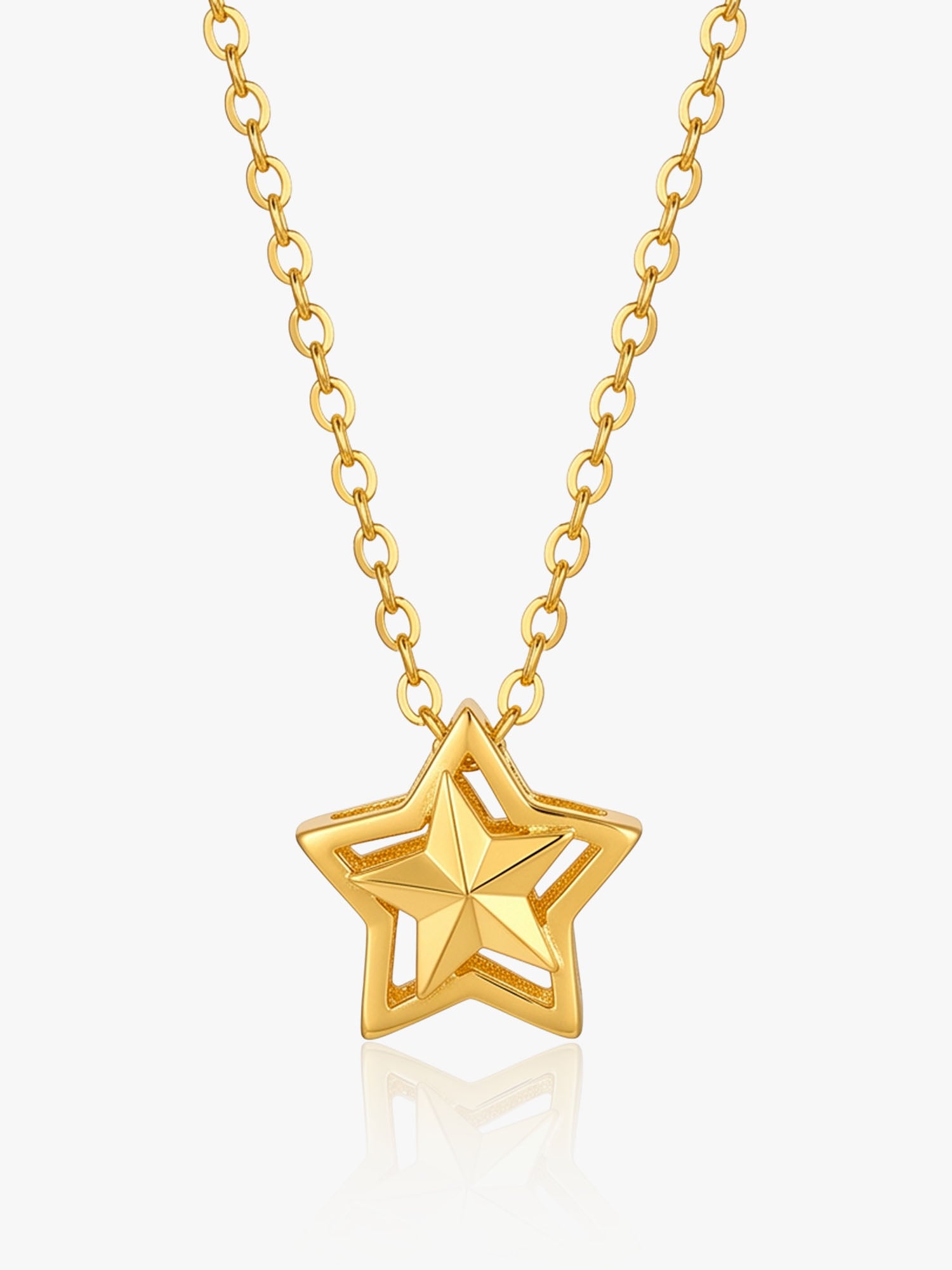 916 Gold Twinkle Star Chain Set