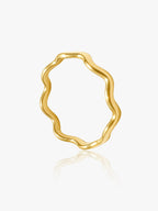 916 Gold Wavey Ring