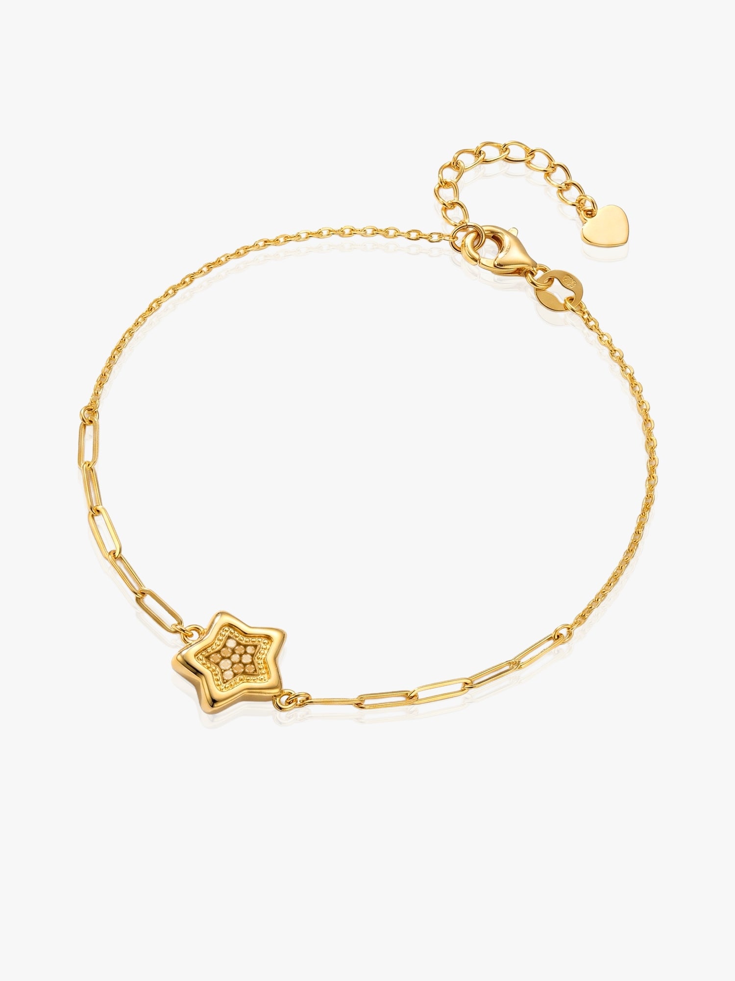 916 Gold Star of Persia Flower Bracelet