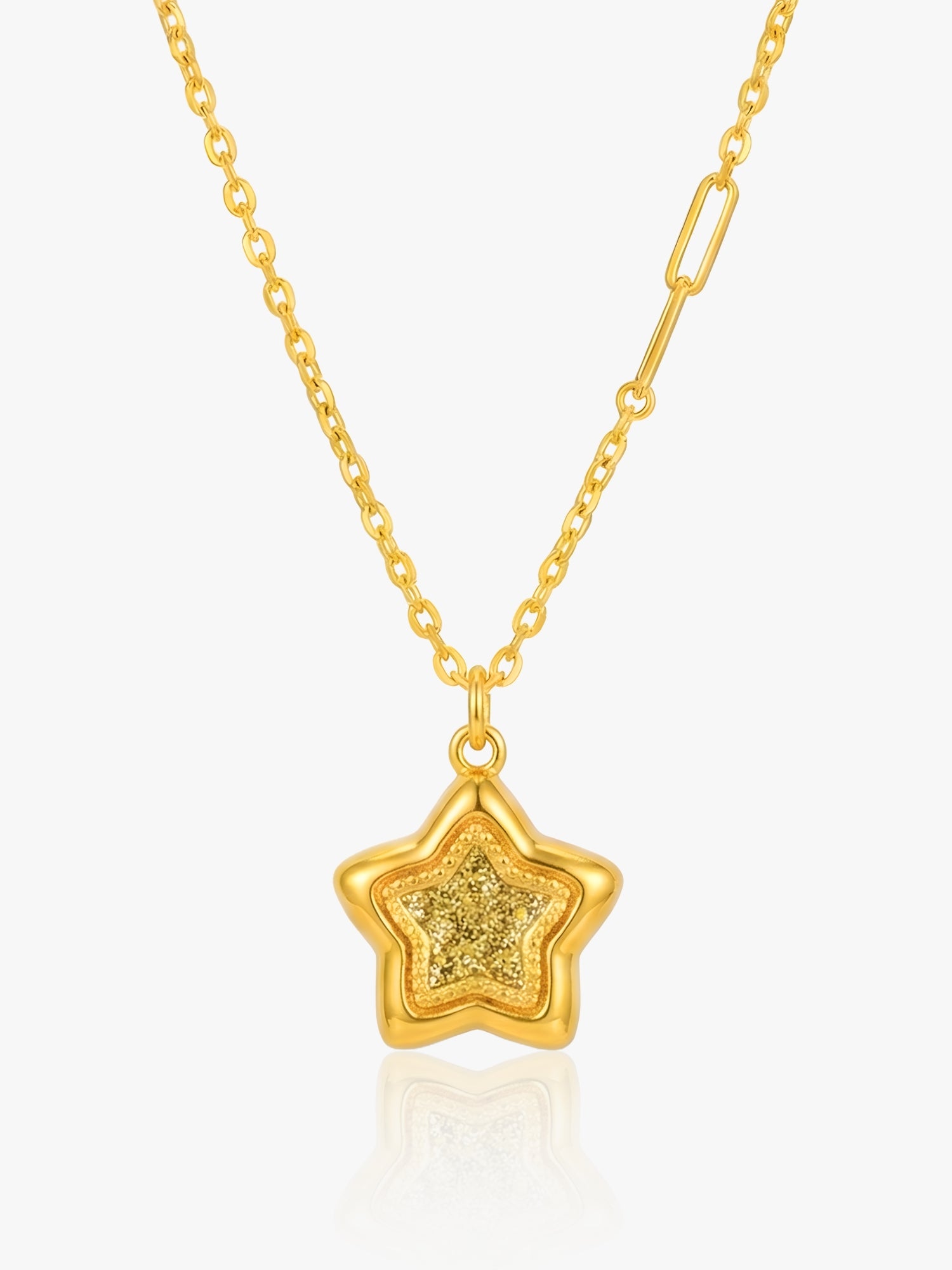 916 Gold Star of Persia Flower Chain Set