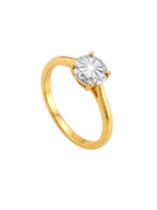 916 Gold Aurora Solitaire Ring