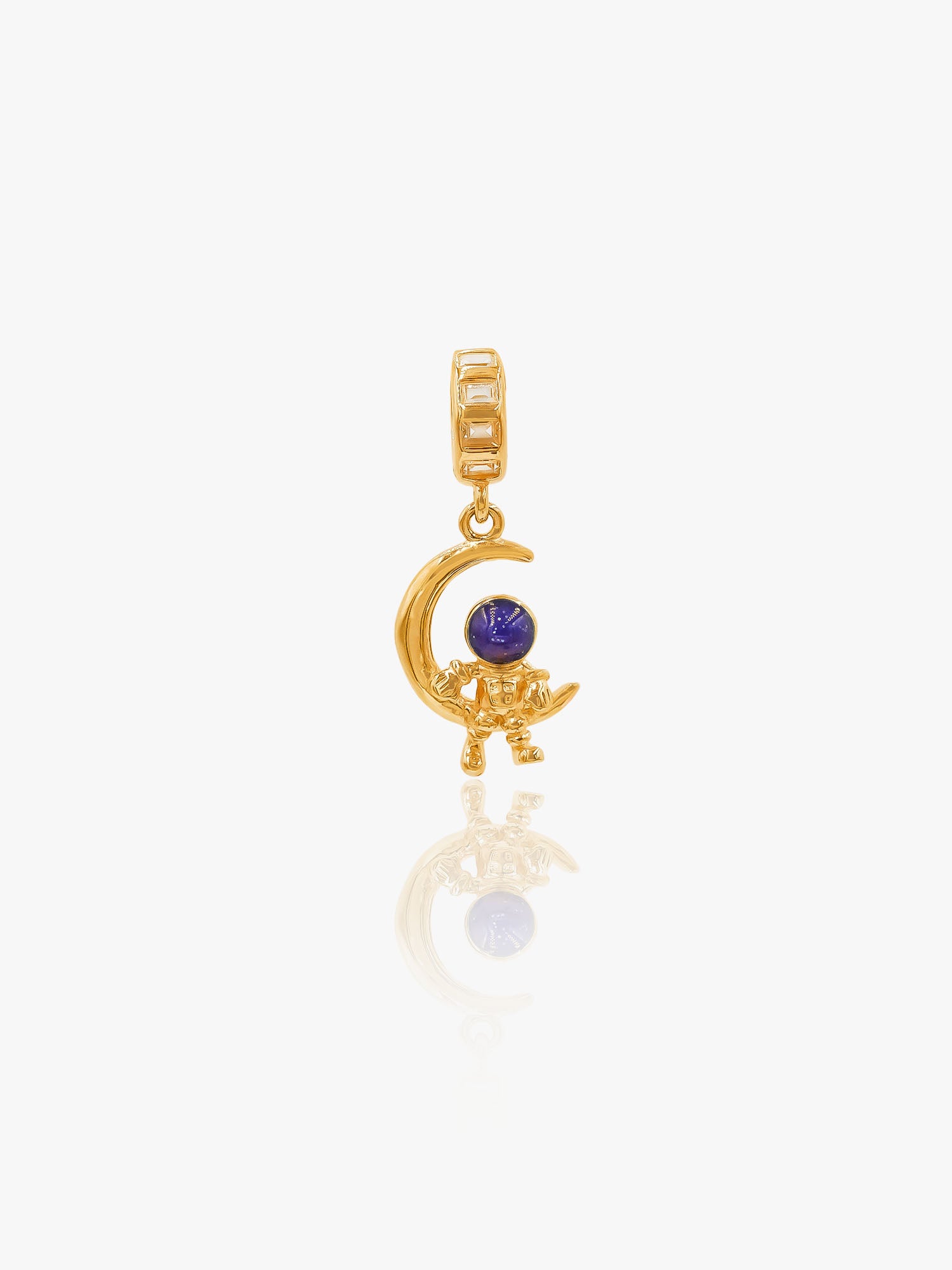916 Gold Lunar Voyager Charm