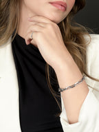 925 Silver Clips Bracelet