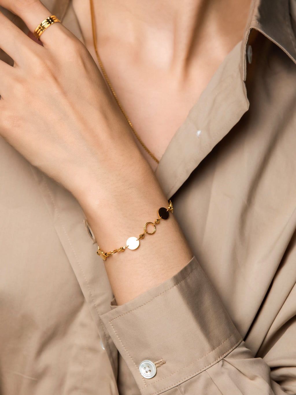 999 Gold Coterie Bracelet