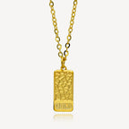 999 Gold Bar Honey Comb Chain Set