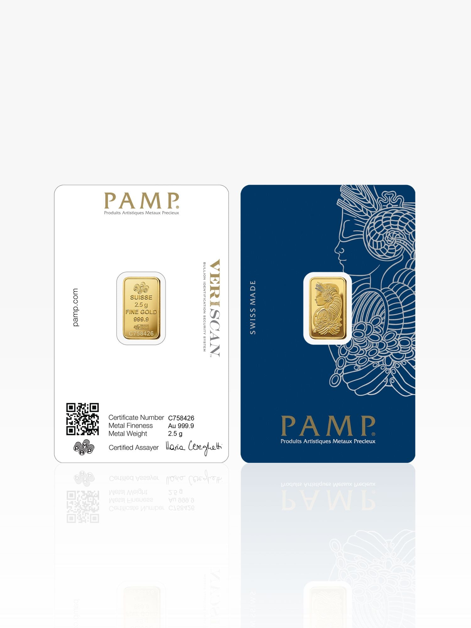 999 Gold Bar PAMP - 2.5 Gram