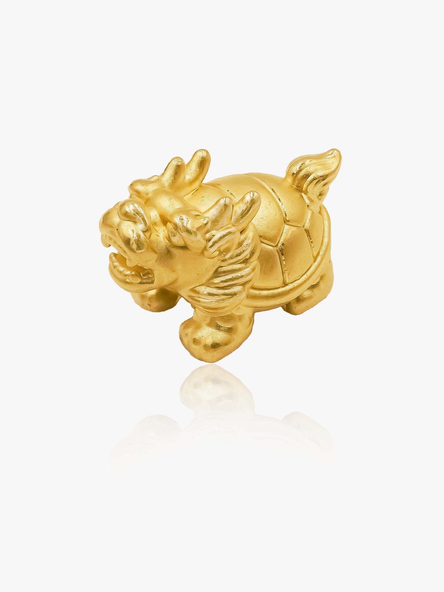 999 Gold DragonTurtle Charm