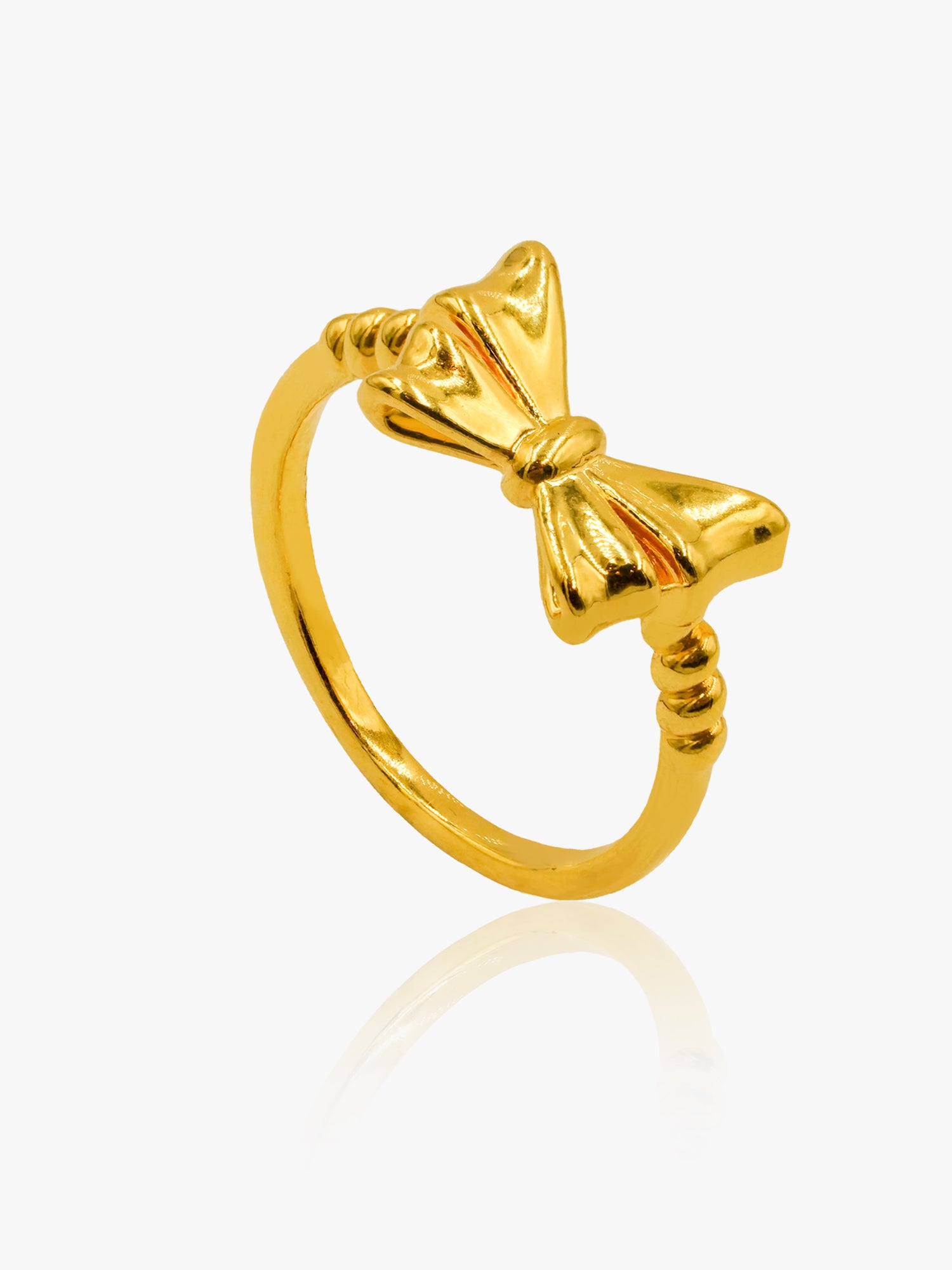 999 Gold Ribbon Ring