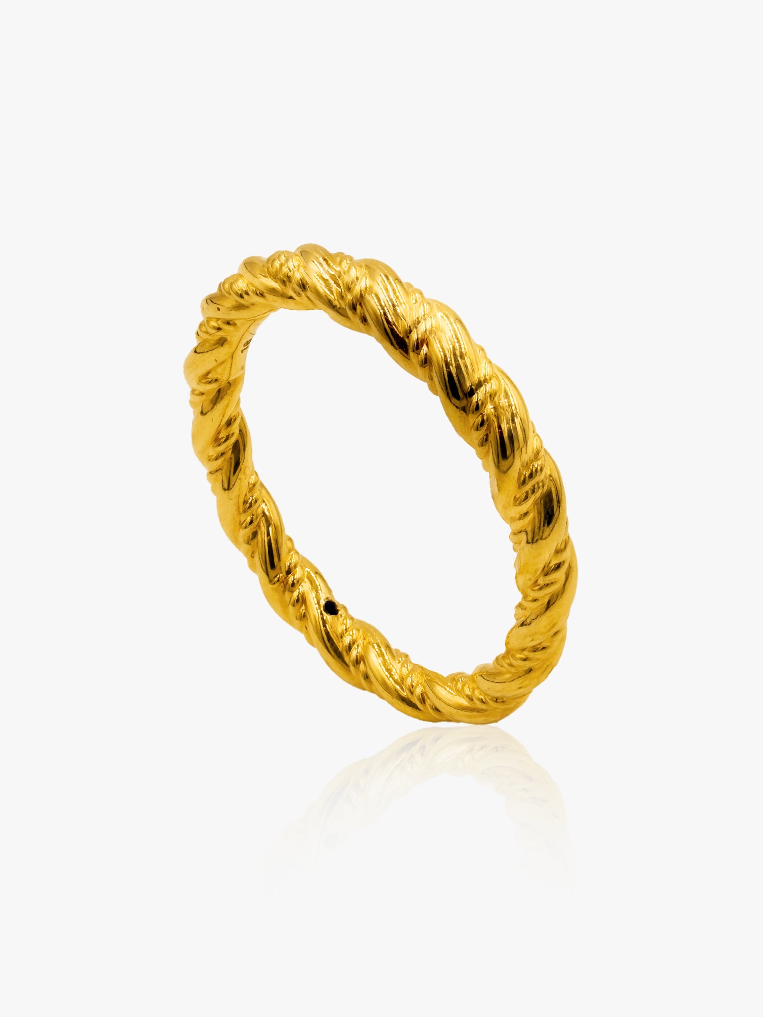 999 Gold Rope Ring