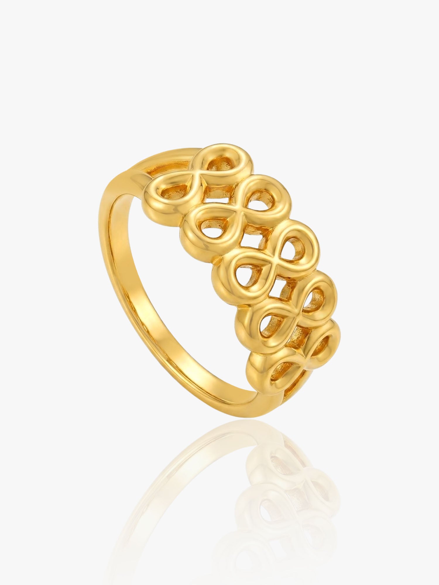 999 Gold V5 Infinity Ring