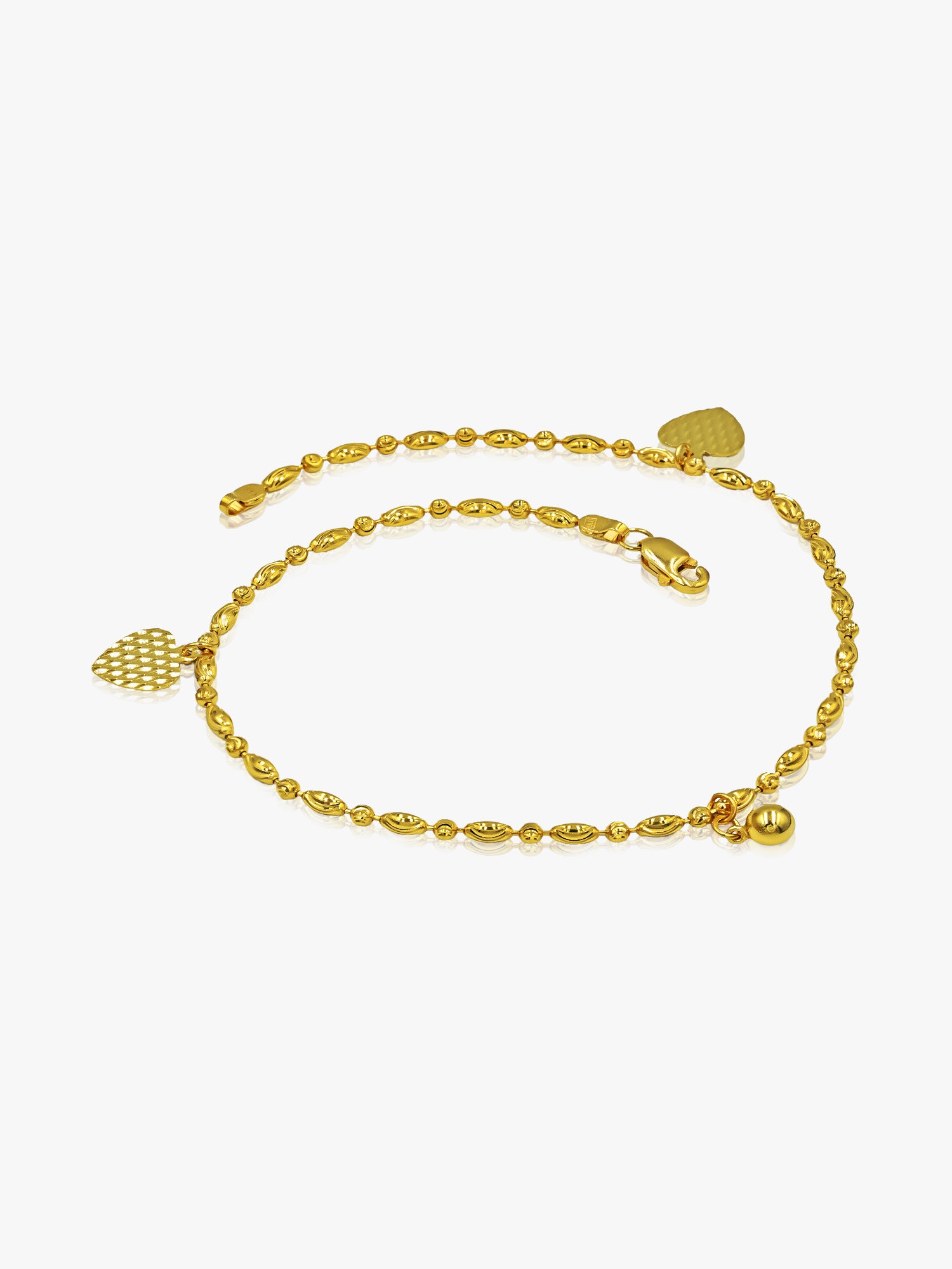 916 Gold Chime Anklet
