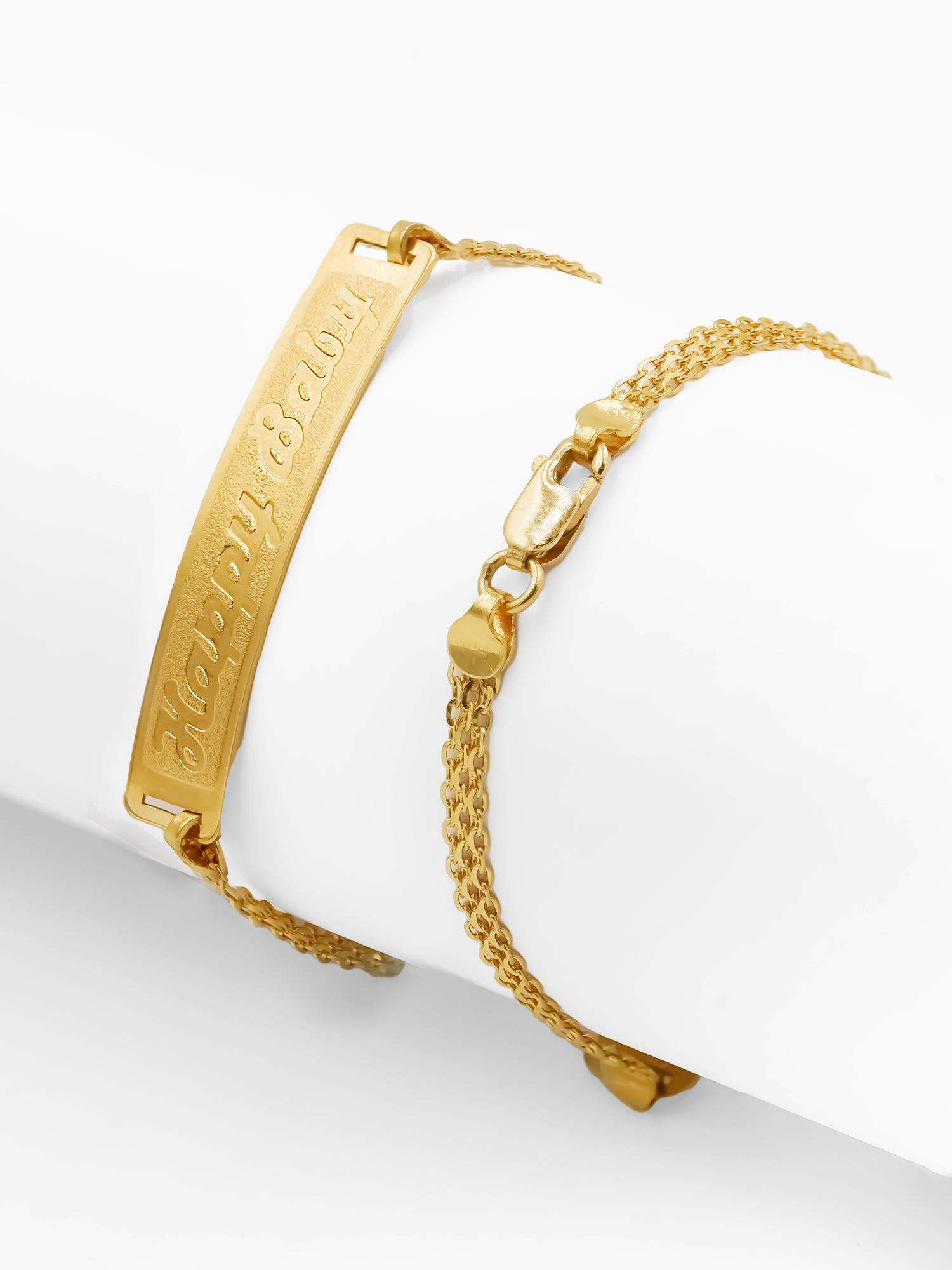 916 Gold Happy Baby Bracelet