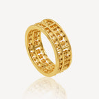 916 Gold Full Abacus Ring - Top Gold Shop Gold Jewellery in singapore