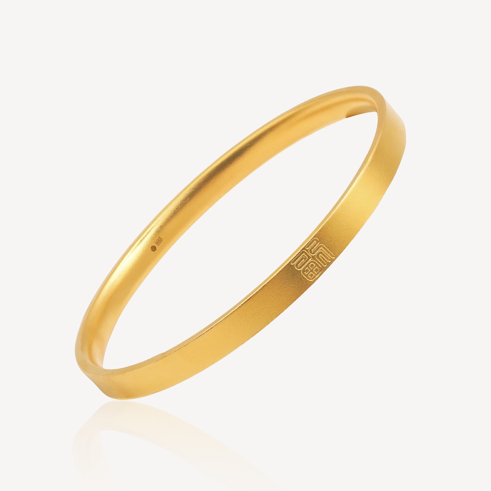 999 Gold Classic Traditional Bangle - Top Gold Shop Gold Jewellery in singapore