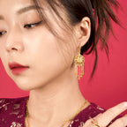999 Gold Wedding 囍 Earring