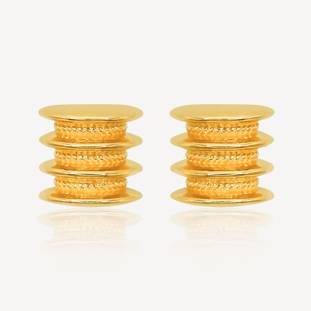 916 Gold Drum Wedding Set
