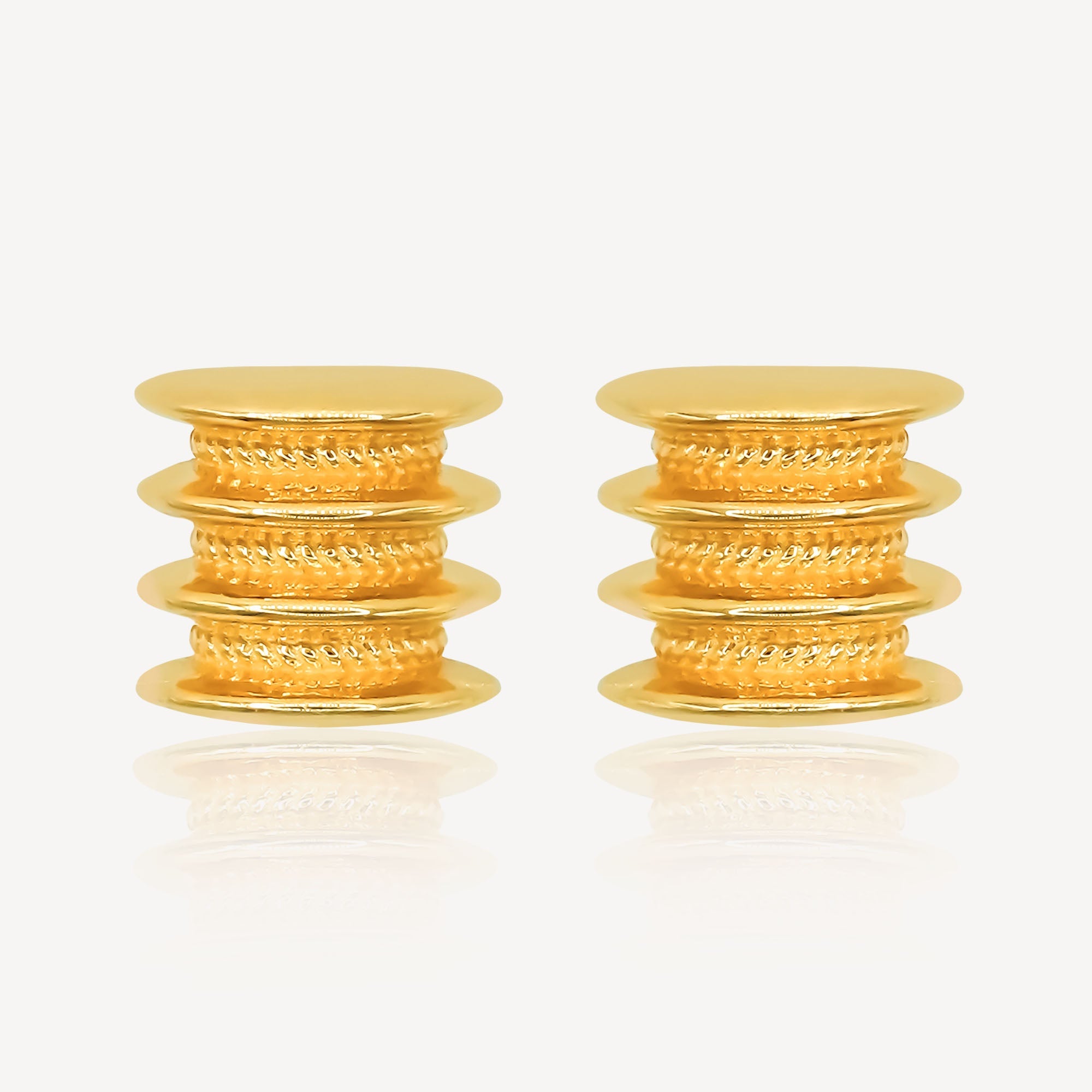 916 Gold Drum Wedding Set