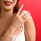 916 Gold Drum Wedding Set