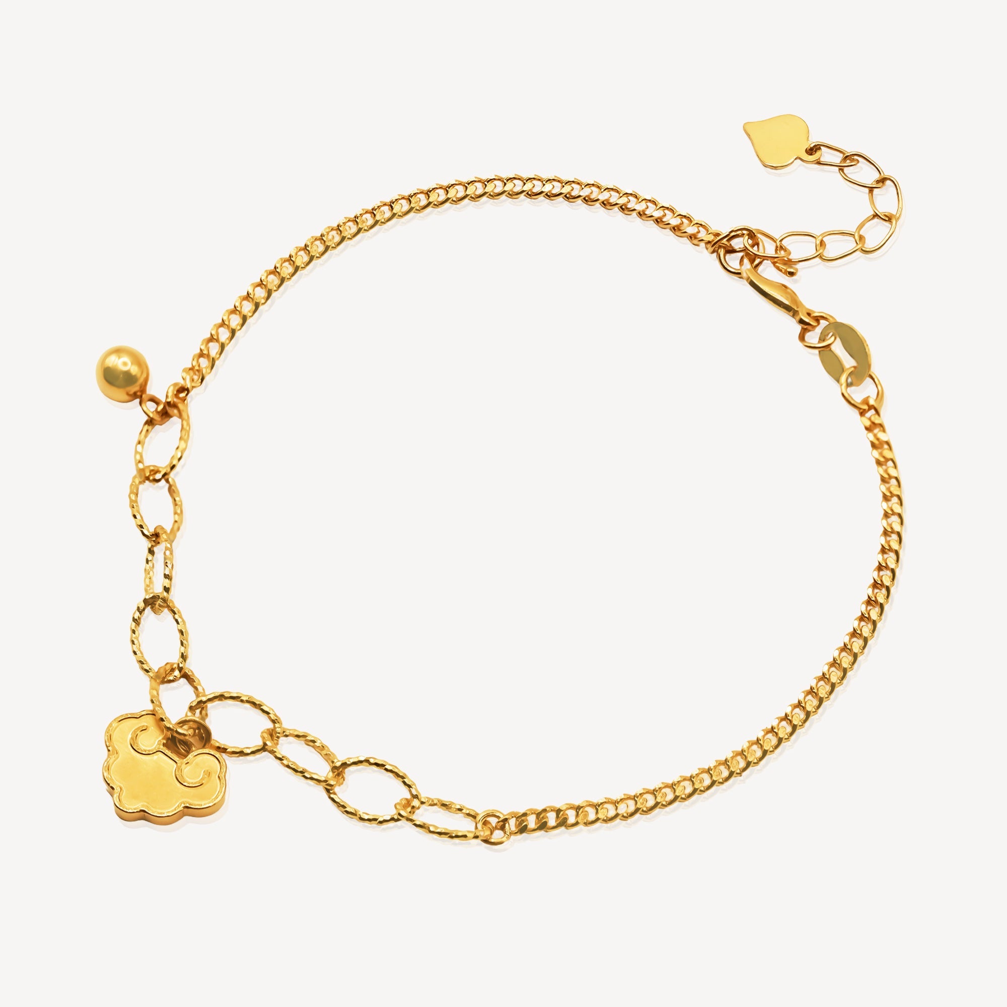 999 Gold Cloud Bracelet - Top Gold Shop Gold Jewellery in singapore