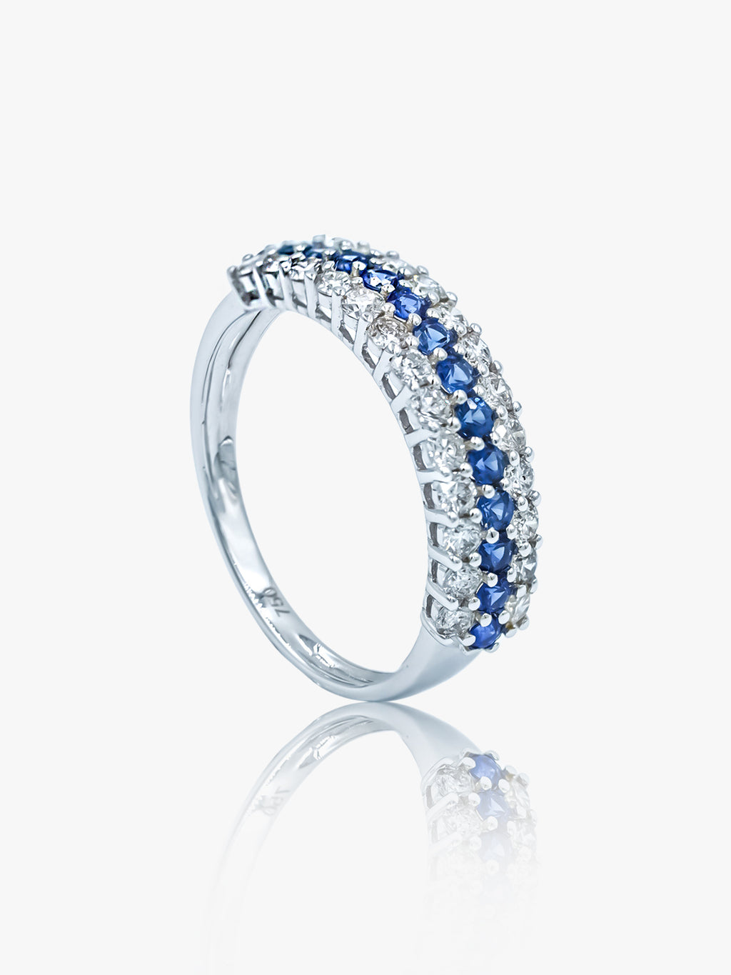 18K Gold Sapphire Ring