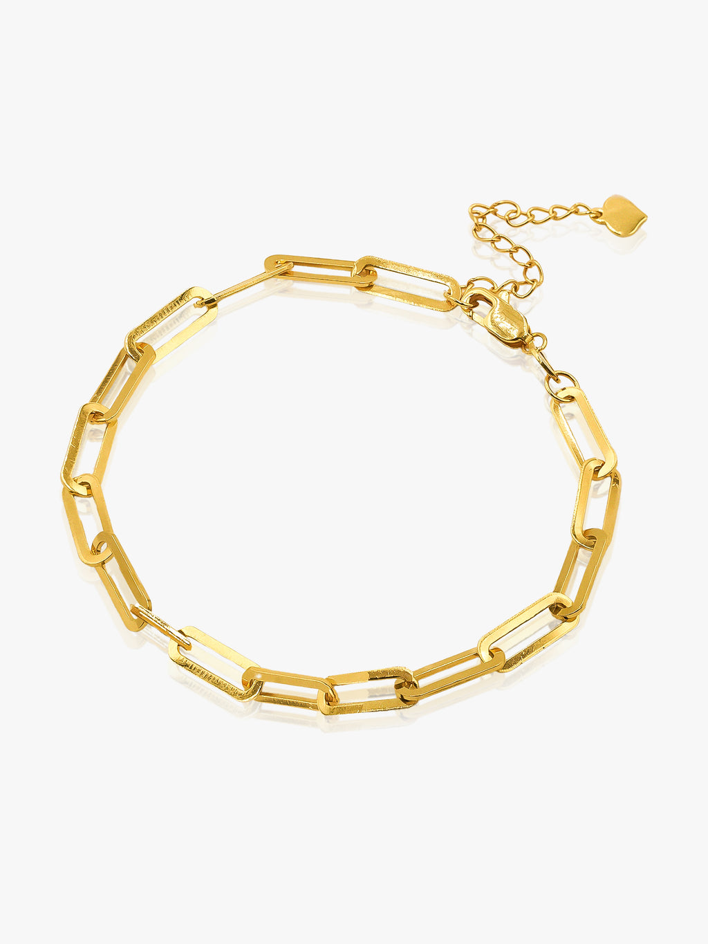 916 Gold Links Square Bracelet