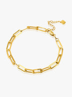 916 Gold Links Square Bracelet