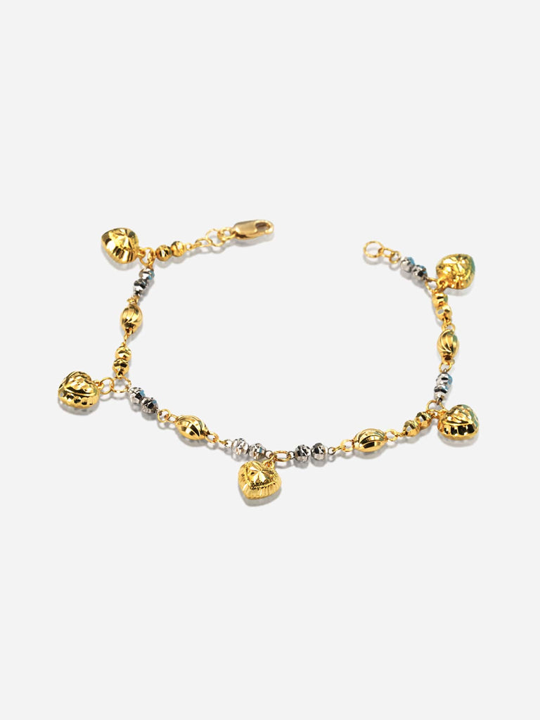 Gold-dangling-bracelet-for-ladies
