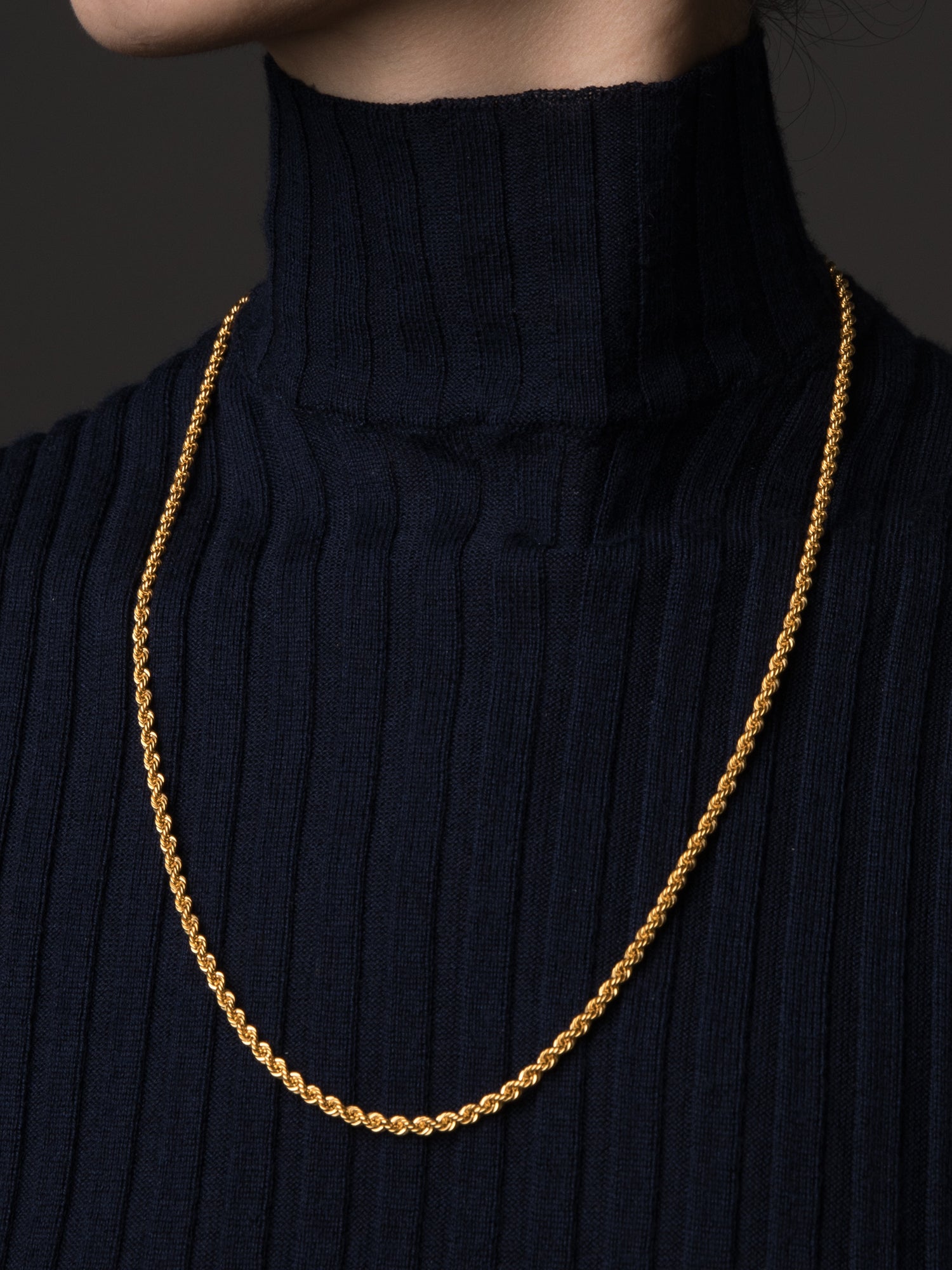 916 Gold Hollow Rope Chain (4mm Series)