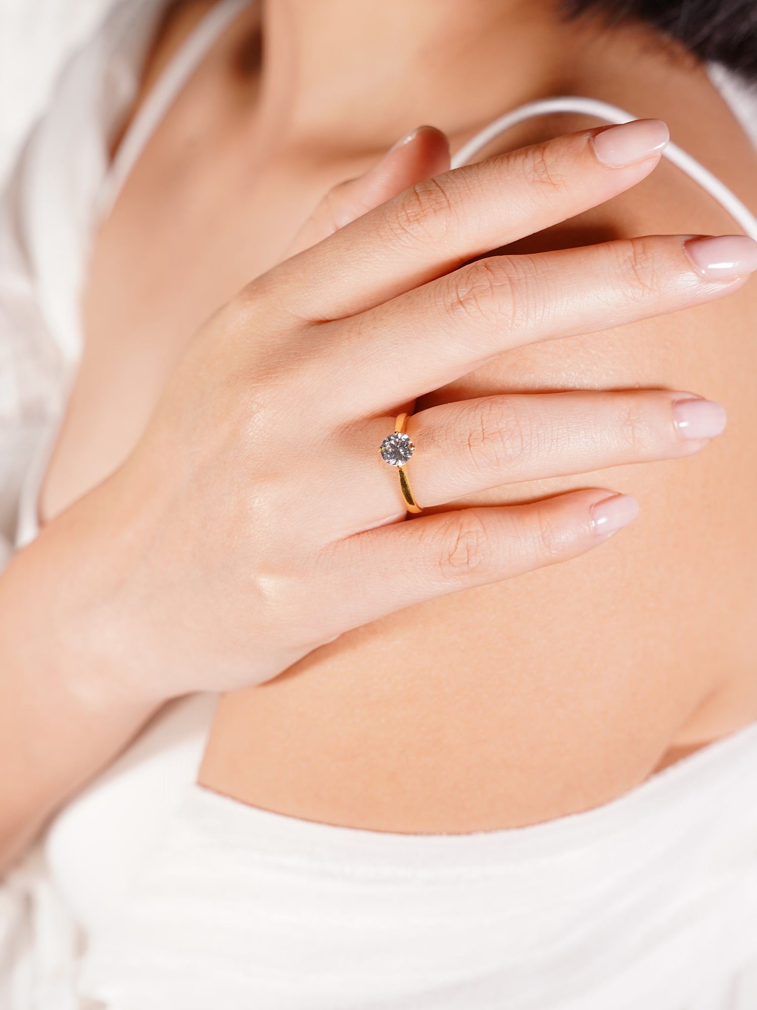 916 Gold Solace Tiara Ring