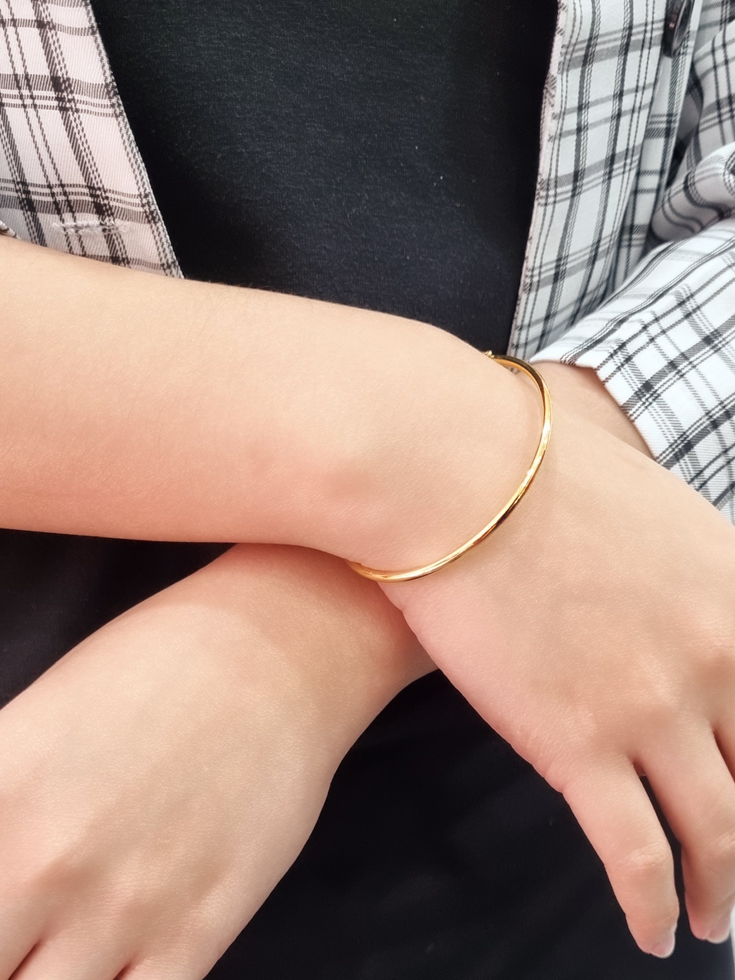 916 Gold Classic Bangle