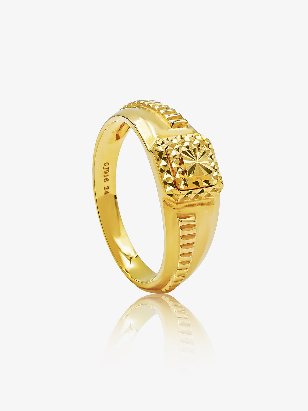 916 Gold Radiant Ring
