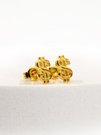 916 Gold Dollar Earstuds
