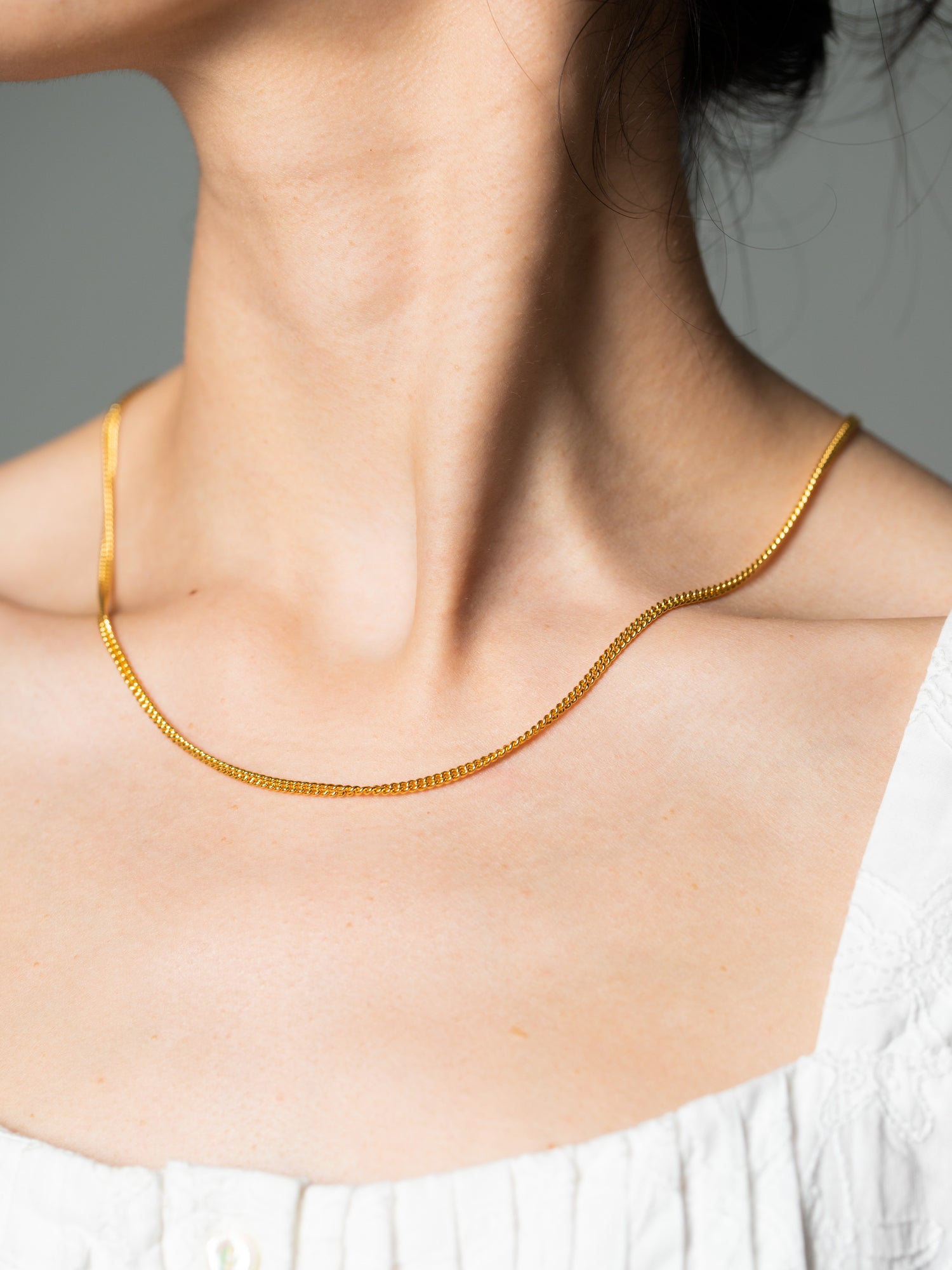 916 Gold Fishbone Chain (2.8mm Series)