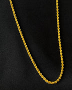 916 Gold Hollow Rope Chain (5mm Series) 23 inch