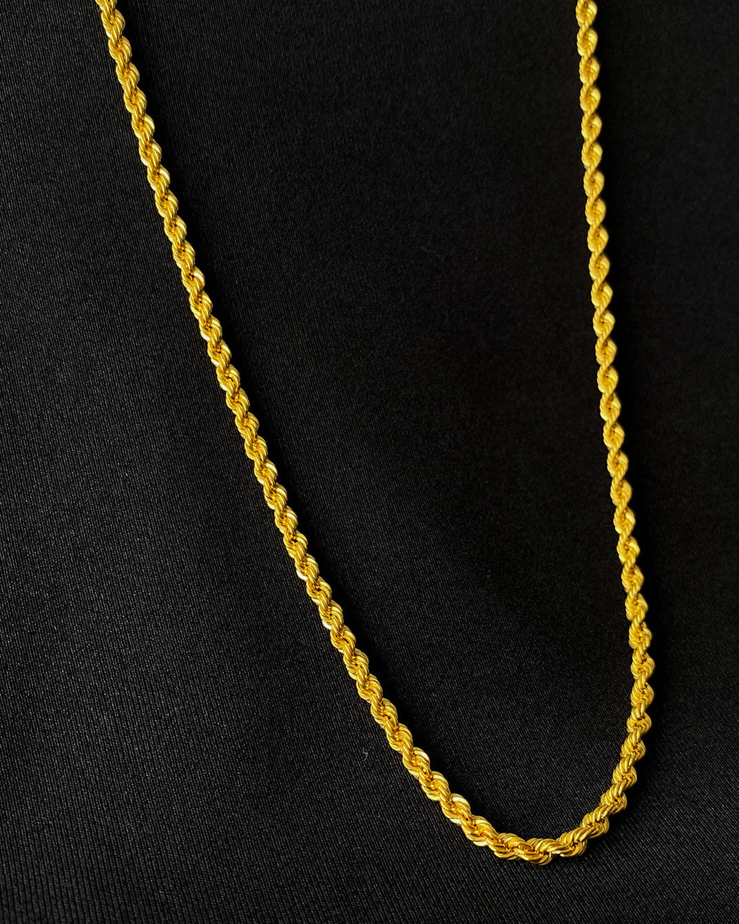 916 Gold Hollow Rope Chain (5mm Series) 23 inch