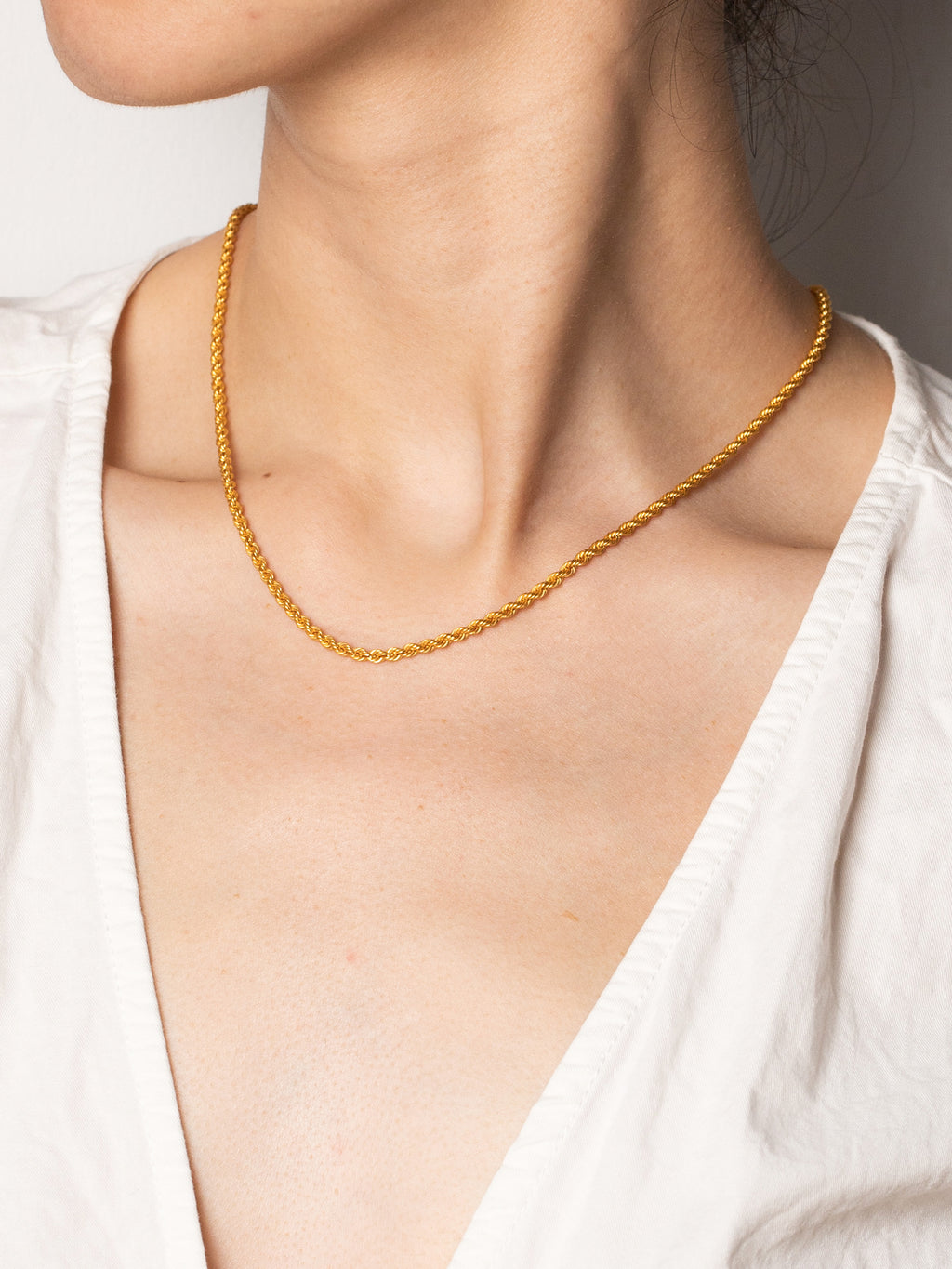 916 Gold Hollow Rope Chain (3.5mm Series)