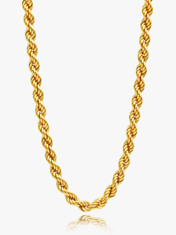 close up to gold necklace, hollow popular design