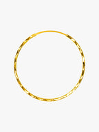 916 Gold Cut Hoop Earrings