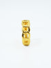 Gold luxe coco ring product picture from the side