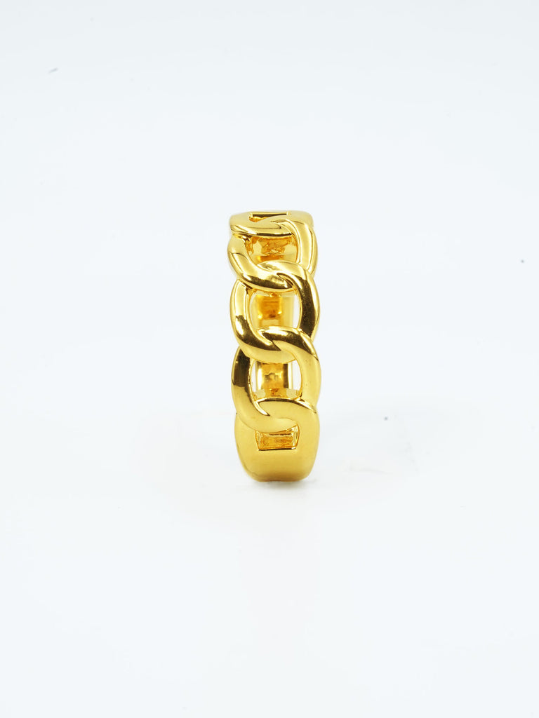 Gold luxe coco ring product picture from the side
