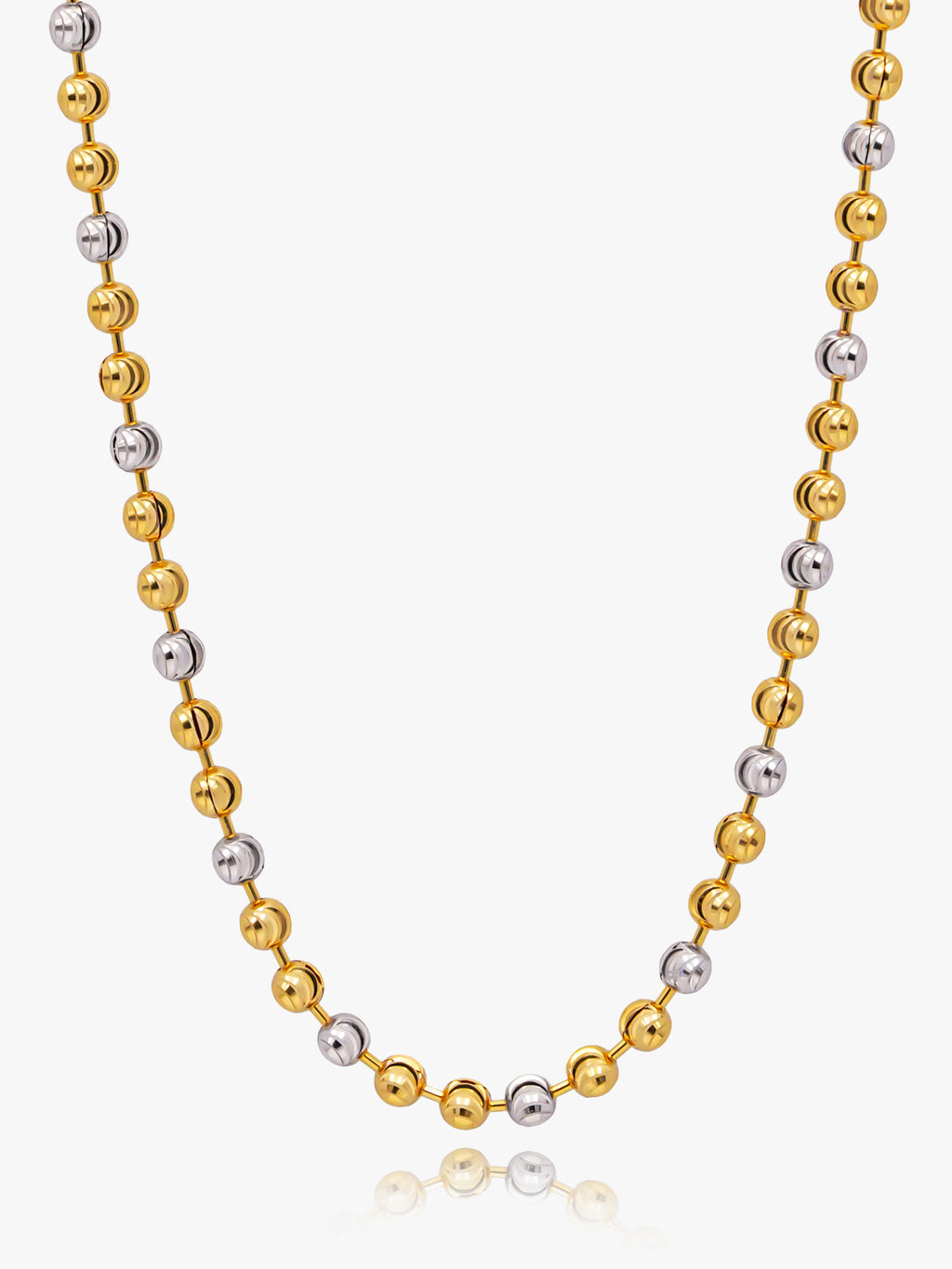916 Gold Two Tone Beads Chain